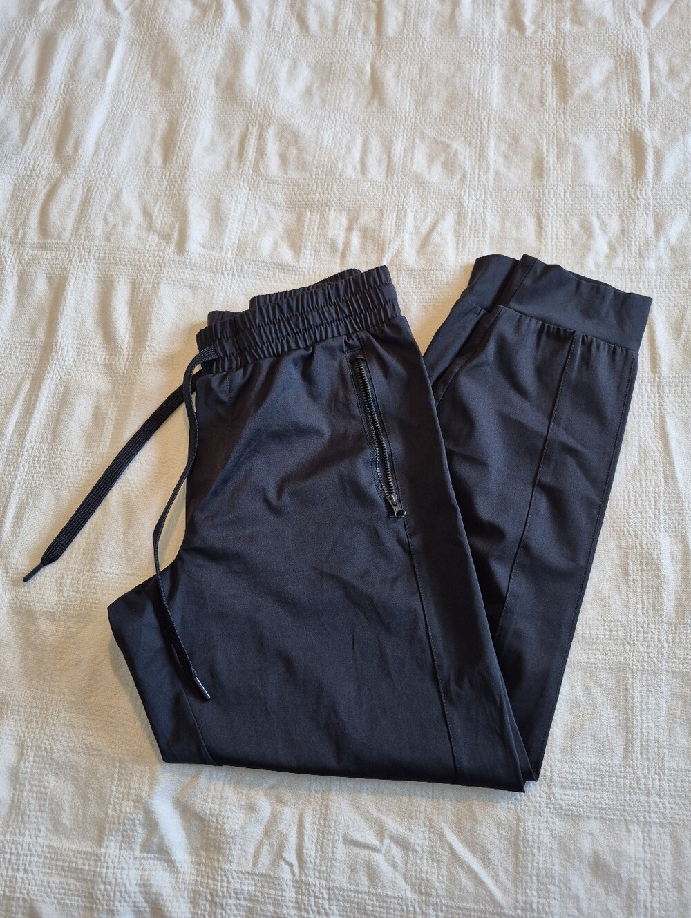 Tilley men's Small blue active wear pants 1 pocket zipper missing tooth VGUC